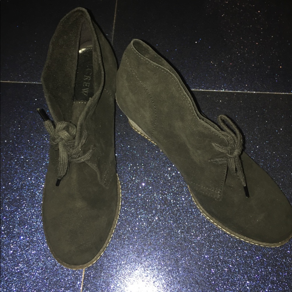 J.CREW From ITALY Suede Leather Booties 7 GUC - Picture 1 of 8